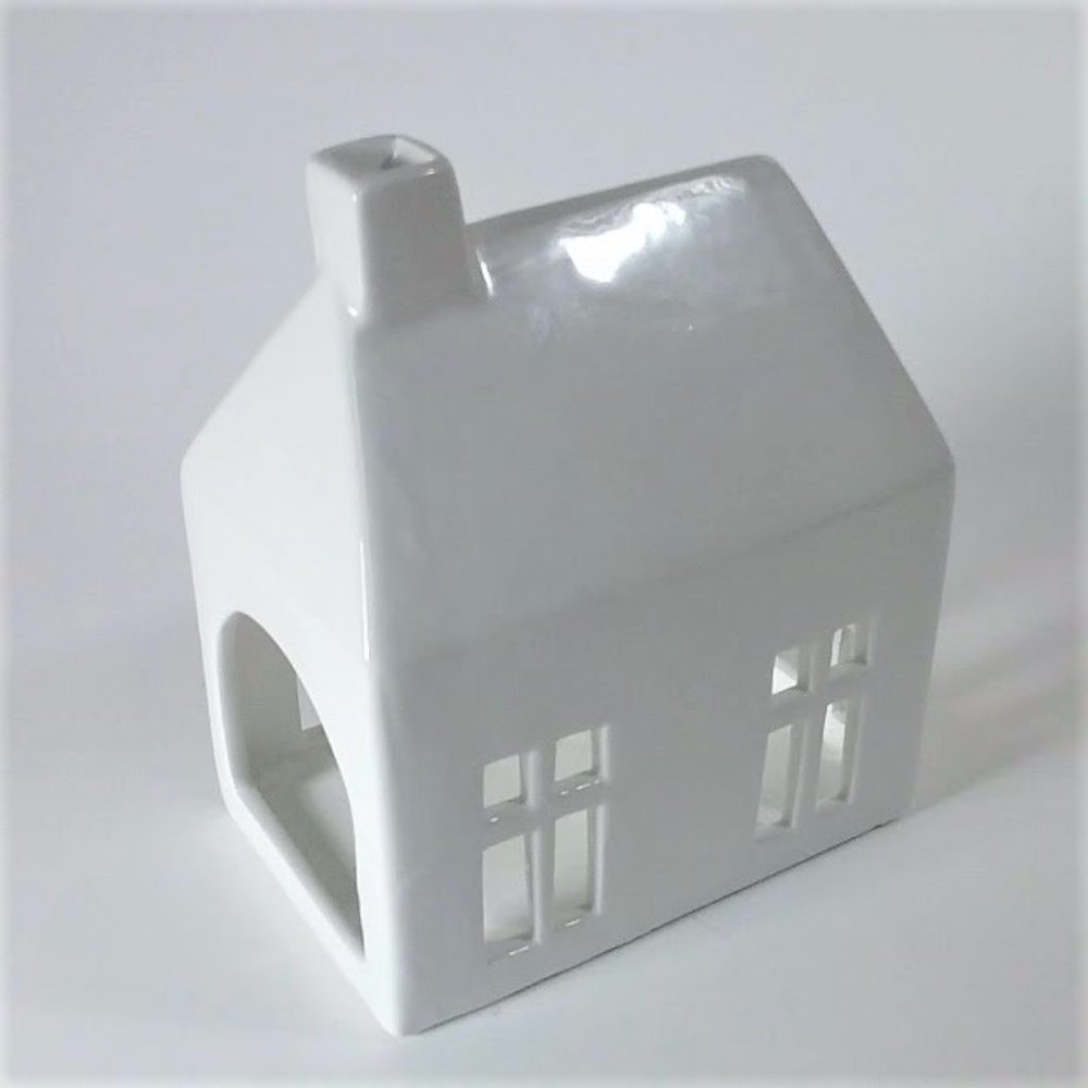 Tea light holder small house farmhouse